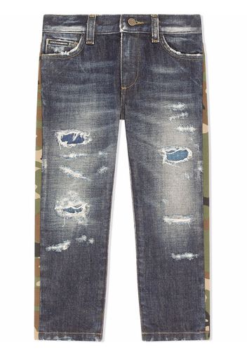 Dolce & Gabbana Kids Pantaloni dritti - Blu