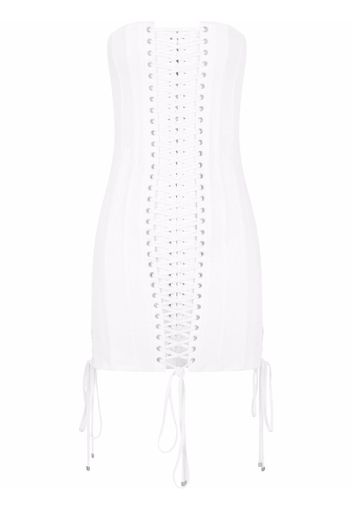 Dolce & Gabbana strapless corset dress - Bianco