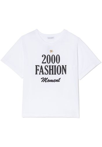 Dolce & Gabbana Kids T-shirt con stampa - Bianco