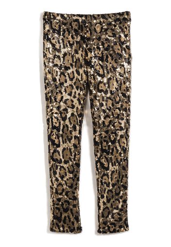 Dolce & Gabbana Kids Leggings con paillettes - Oro