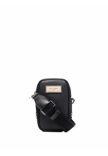 Dolce & Gabbana logo-patch messenger bag - Nero