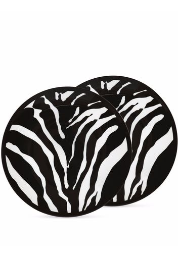 Dolce & Gabbana zebra-print bowl - Bianco