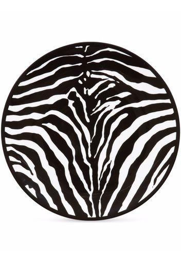 Dolce & Gabbana zebra print plate - Bianco