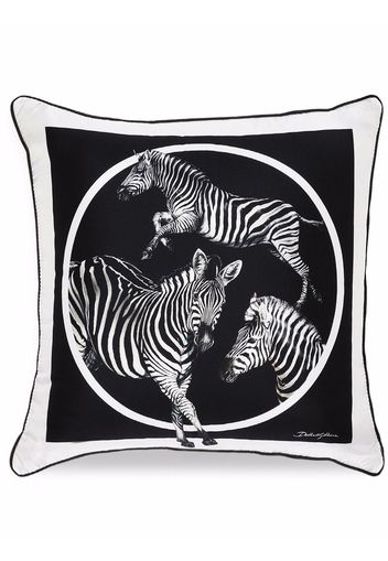 Dolce & Gabbana zebra print cushion - Nero