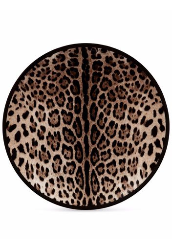 Dolce & Gabbana leopard-print plate - Bianco