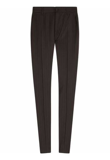 Dolce & Gabbana Pantaloni gessati slim - Nero