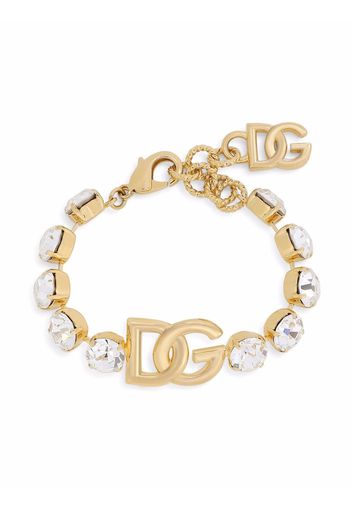 Dolce & Gabbana Bracciale con cristalli - Oro
