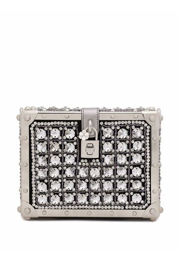 Dolce & Gabbana Borsa Dolce con decorazione cristalli - Bianco