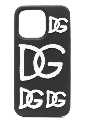 Dolce & Gabbana logo-print iPhone 12 phone case - Nero