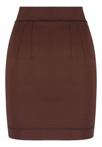 Dolce & Gabbana high-waisted pencil skirt - Marrone