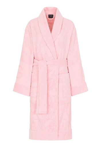 Dolce & Gabbana long sleeve bath robe - Rosa