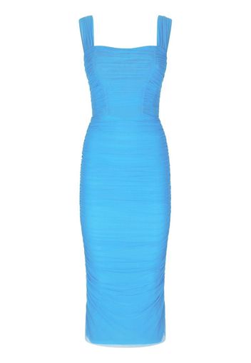 Dolce & Gabbana ruched midi dress - Blu