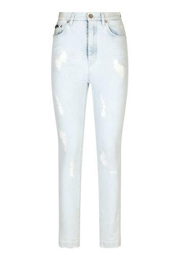 Dolce & Gabbana Jeans skinny a vita alta - Blu