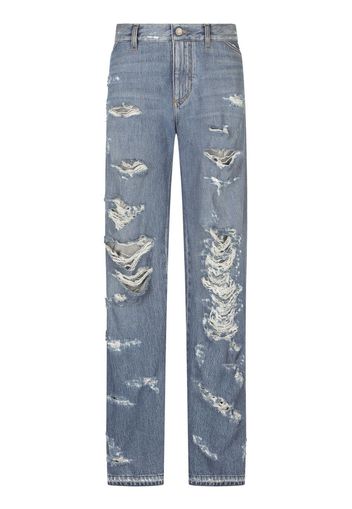 Dolce & Gabbana Jeans svasati effetto vissuto - Blu