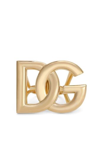 Dolce & Gabbana Anello con placca logo DG - Oro