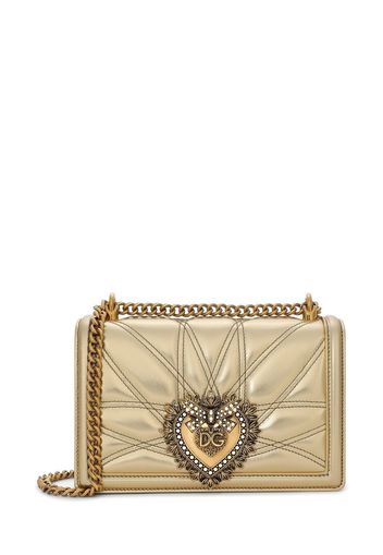 Dolce & Gabbana heart-motif quilted crossbody bag - Oro