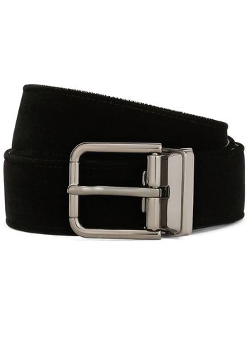 Dolce & Gabbana cotton leather belt - Nero