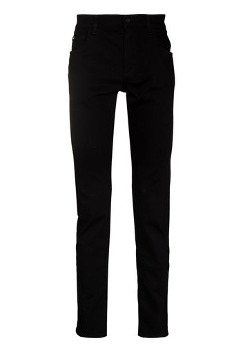 Dolce & Gabbana logo-patch slim-fit jeans - Nero