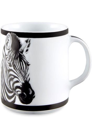 Dolce & Gabbana zebra-print porcelain mug - Bianco