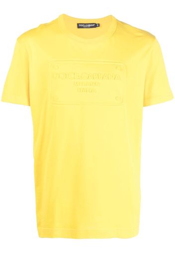 Dolce & Gabbana logo-print short-sleeved T-shirt - Giallo