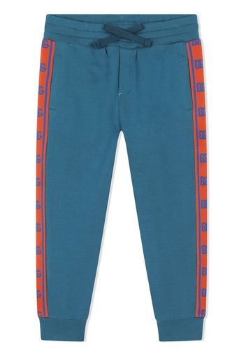 Dolce & Gabbana Kids Pantaloni sportivi DG - Blu