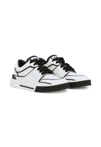 Dolce & Gabbana Kids lace-up Portofino Sneaker - Bianco