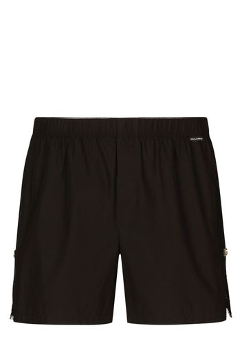 Dolce & Gabbana logo-print cotton-blend shorts - Nero