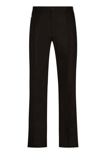 Dolce & Gabbana Pantaloni con applicazione DG - Nero