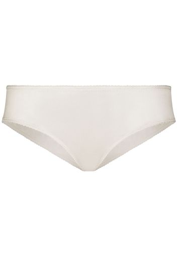 Dolce & Gabbana stretch-silk mid-rise briefs - Bianco