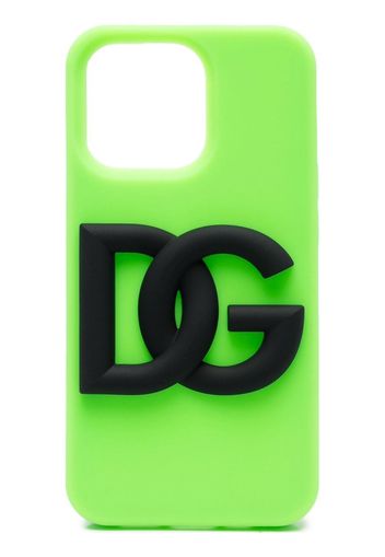 Dolce & Gabbana logo-patch phone case - Verde