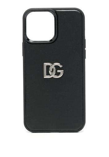 Dolce & Gabbana logo-plaque iPhone 13 Pro Max case - Nero