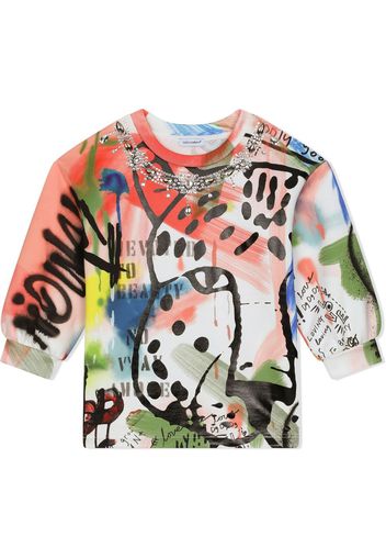 Dolce & Gabbana Kids T-shirt con stampa - Bianco