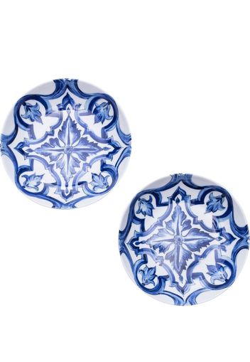 Dolce & Gabbana set-of-two 20cm soup plates - Blu