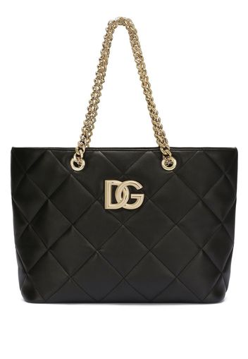 Dolce & Gabbana Borsa tote con logo DG - Nero