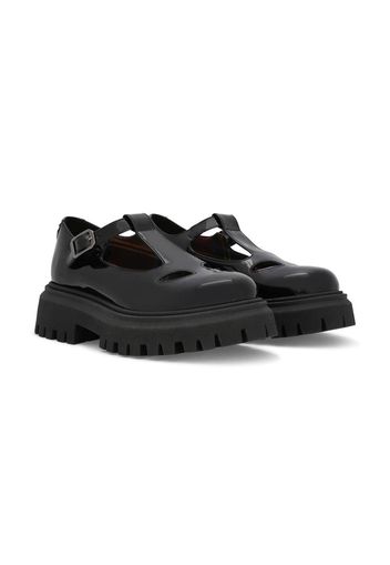 Dolce & Gabbana Kids chunky sole ballerinas - Nero