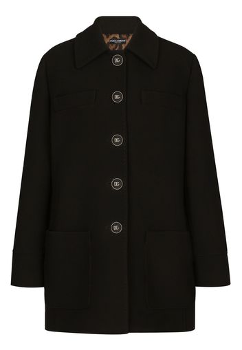 Dolce & Gabbana single-breasted button-up coat - Nero