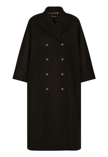 Dolce & Gabbana Cappotto doppiopetto lungo - Nero