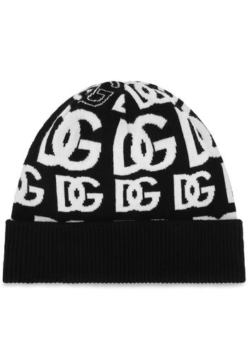 Dolce & Gabbana cashmere blend beanie hat - Nero