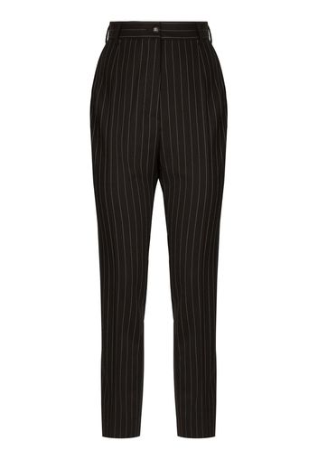 Dolce & Gabbana Pantaloni sartoriali a righe - Nero