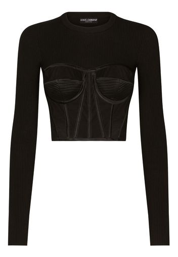 Dolce & Gabbana Maglione a coste - Nero