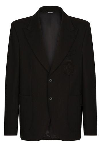 Dolce & Gabbana Blazer con logo - Nero