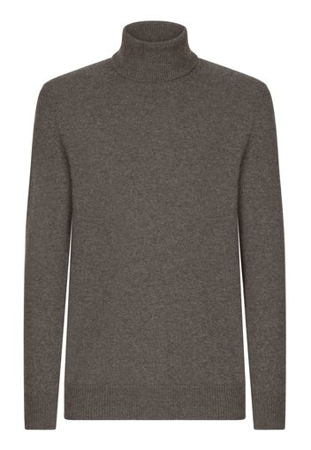 Dolce & Gabbana roll-neck cashmere jumper - Marrone