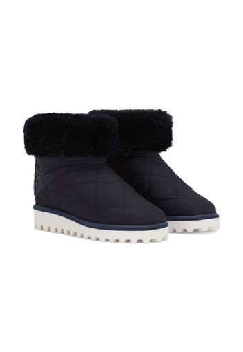 Dolce & Gabbana Kids Stivali da neve imbottiti - Blu