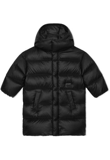 Dolce & Gabbana Kids Piumino con cappuccio - Nero