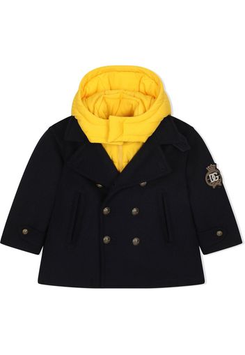 Dolce & Gabbana Kids Caban con gilet imbottito - Blu