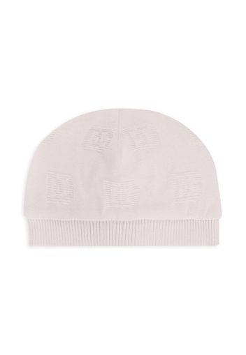 Dolce & Gabbana Kids DG jacquard cotton knitted hat - Rosa