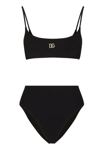 Dolce & Gabbana logo-plaque bikini - Nero