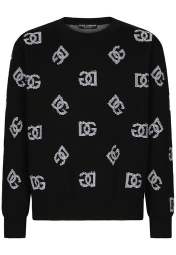 Dolce & Gabbana DG monogram jacquard jumper - Nero