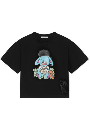 Dolce & Gabbana Kids T-shirt con stampa - Nero