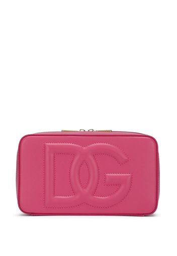 Dolce & Gabbana embossed-logo cross-body bag - Rosa
